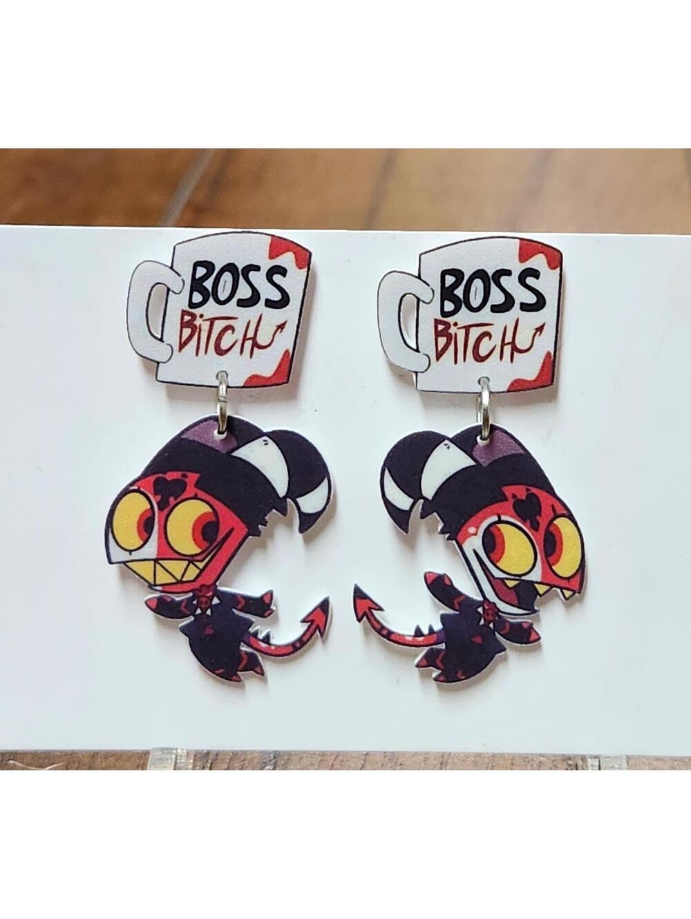 Blitz earrings - Helluva Boss
